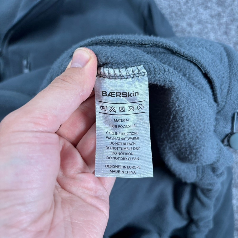 Baerskin Tactical Hoodie 3.0 Mens XXL Gray Fleece Hooded Full Zip Jacket - Picture 9 of 12
